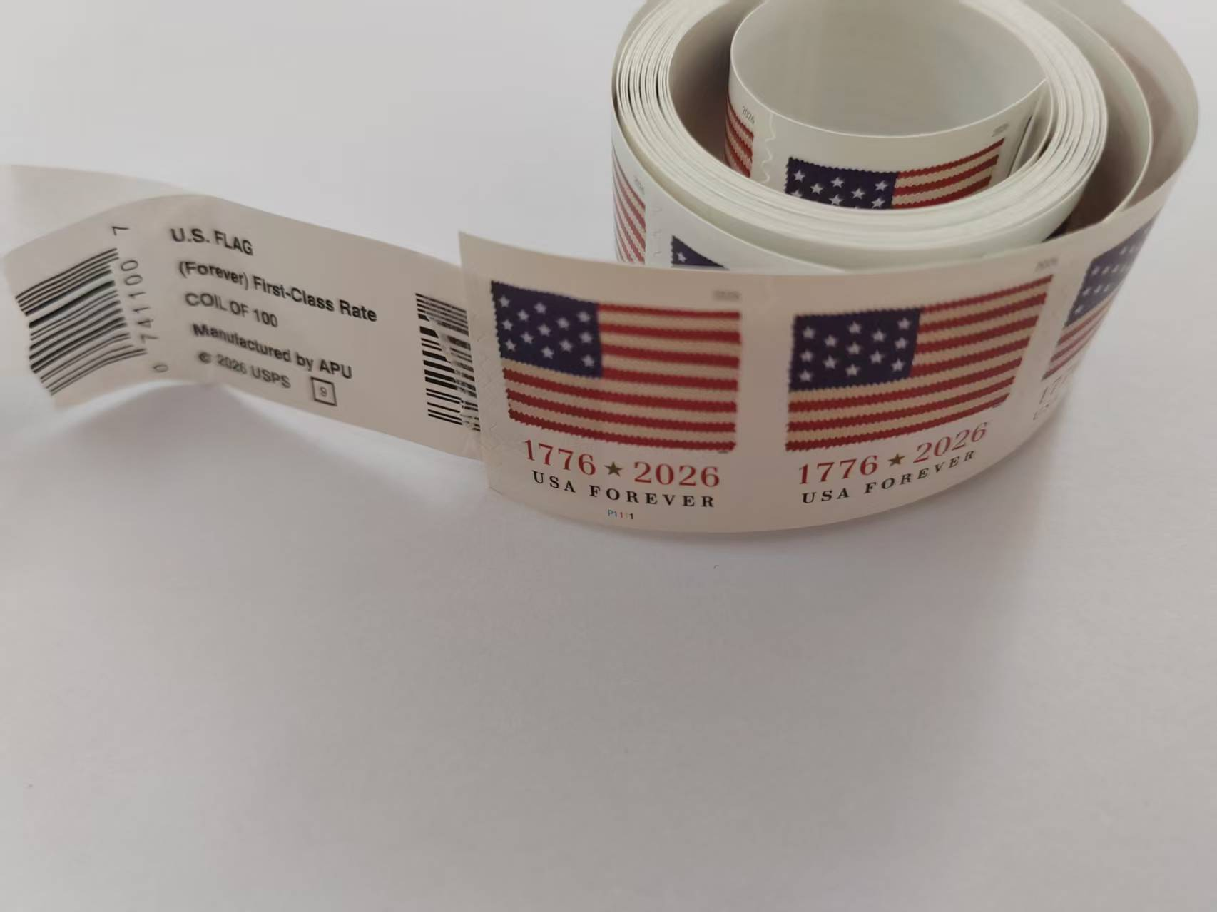 2026 U.S. Flag 2026 Stamps, roll of 100 PCS | Tool Stamps US Postage Stamps
