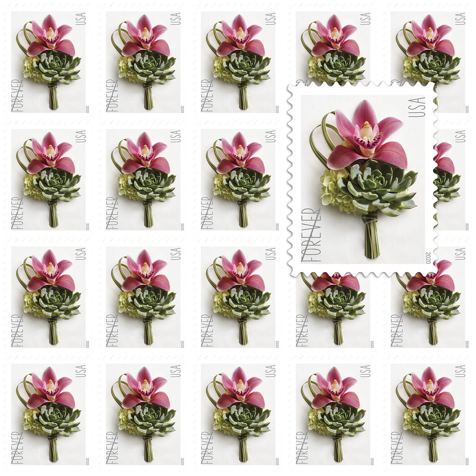 2020 Contemporary Boutonniere Forever®Stamp | Forever Stamps US Postage Stamps