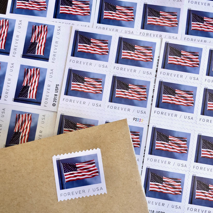 2019 U.S. Flag Forever Stamps 50 Rolls | Forever Stamps US Postage Stamps