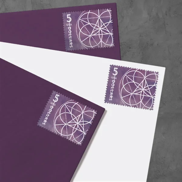 2022 $5 Floral Geometry Stamps | Forever Stamps US Postage Stamps
