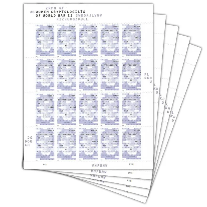 2022 Women Cryptologists of World War ll Press Steet with Die-Ctus | Forever Stamps US Postage Stamps