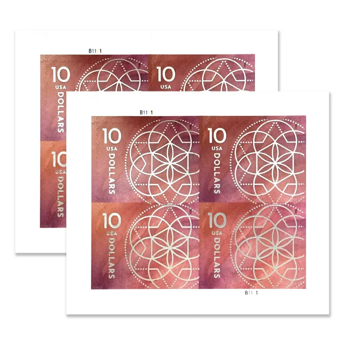 2023 $10 Floral Geometry Stamps | Forever Stamps US Postage Stamps