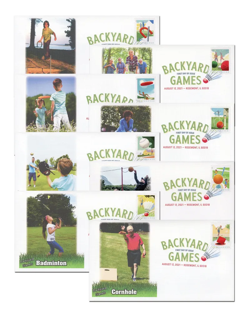 2021 Backyard Games Stamps | Forever Stamps US Postage Stamps