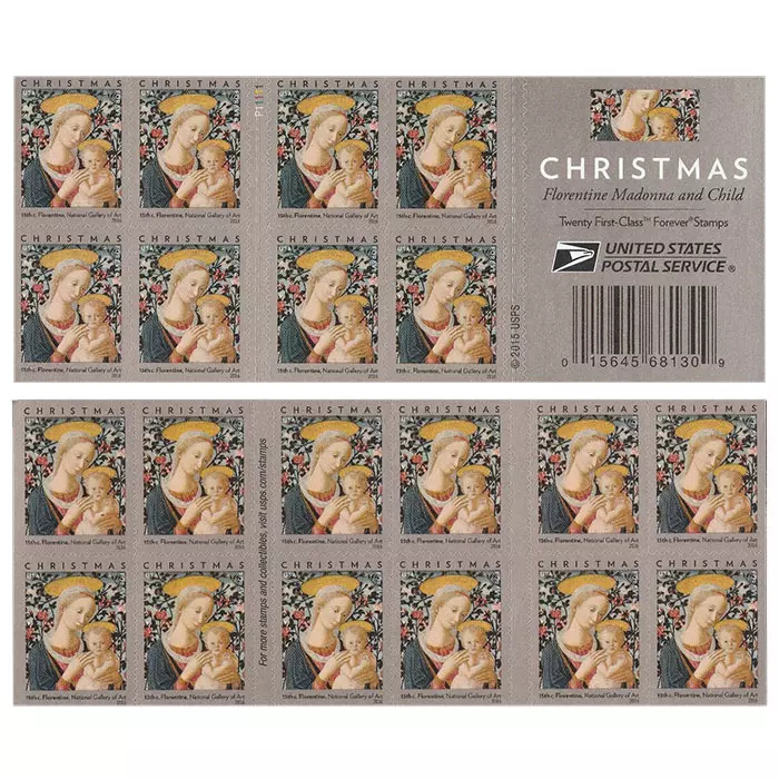 2016 Florence Madonna and Child Stamps | Forever Stamps US Postage Stamps
