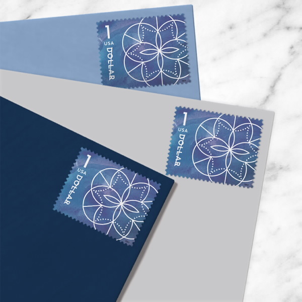 2024 $1 Floral Geometry Stamps | Forever Stamps US Postage Stamps