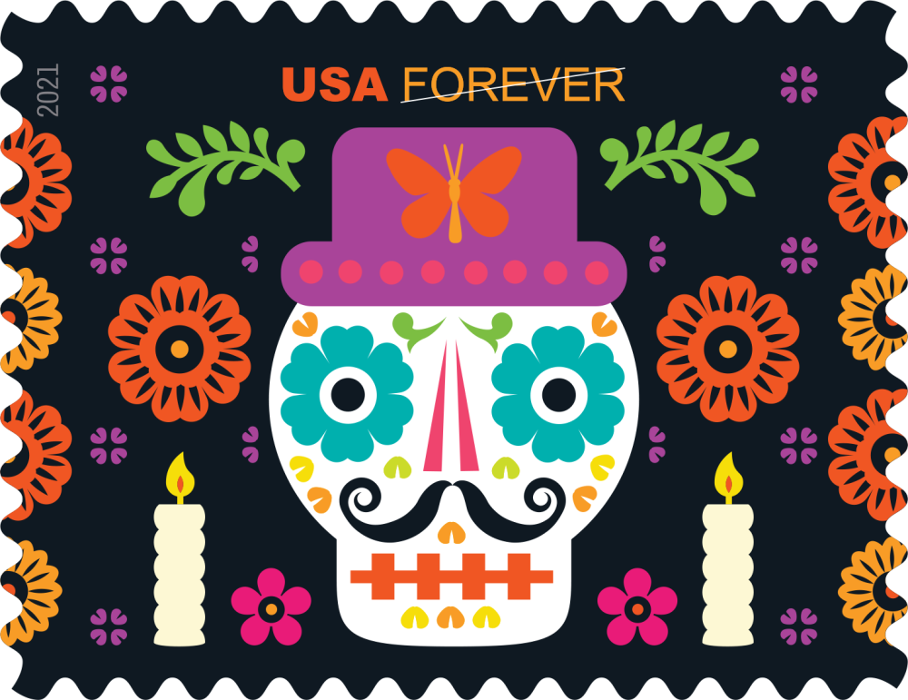 2021 Day of the Dead stamps - Forever Stamps