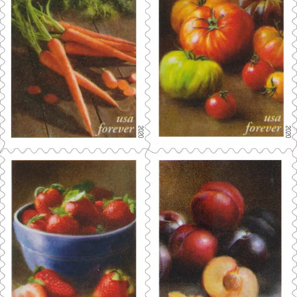 2020 Fruits and Vegetables Stamps - Forever Stamps