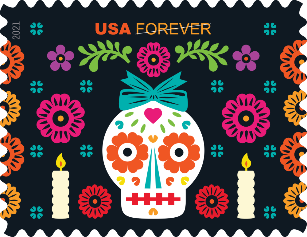 2021 Day of the Dead stamps - Forever Stamps