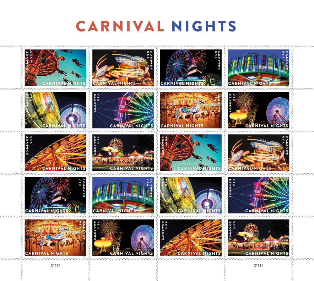 2024 Carnival Nights Stamps - Forever Stamps