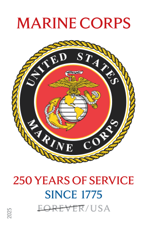 2025 U.S. Marine Corps 250th Stamps - Forever Stamps